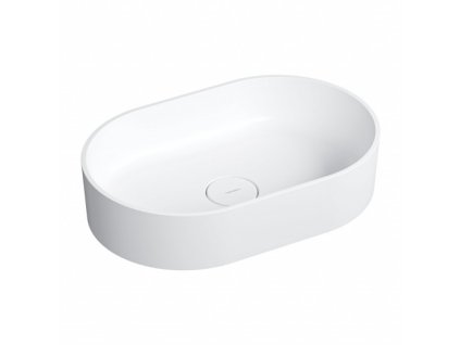 Aplomo Ovo M+ umývadlo pre kompozitnú dosku, biely mat, OVOUNBM