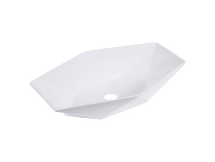 Kerra Kratos 570 biele keramické umývadlo na dosku, KR570W