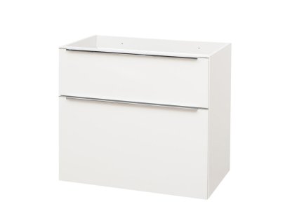 Mereo Mailo, kúpeľňová skrinka 81 cm, biela, chróm madlo CN511S