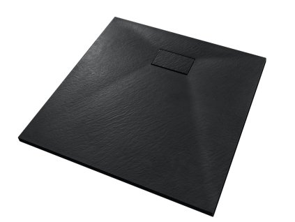 Besco Vexo štvorcová sprchová vanička, čierna Veľkosť vaničky: 90x90cm, BVB-90-90-K