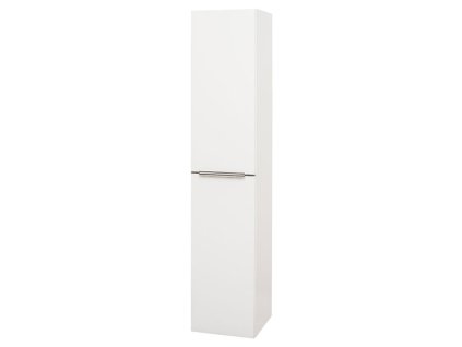 Mereo Mailo, kúpeľňová skrinka vysoká 170 cm, biela, chróm madlo CN514LP
