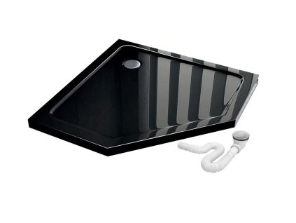 Sprchová vanička Rea Diamond 90x90, čierna, REA-K8543