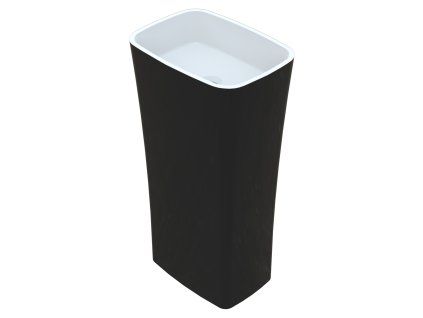 Vayer Volans High Black 45 voľne stojace umývadlo, liaty mramor, VAY-VOBL