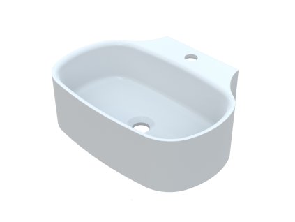 Vayer Nova 2 49 umývadlo na dosku, liaty mramor, VAY-NOV2U