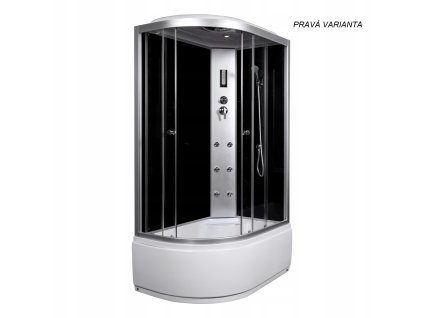 Kerra Jukon 122x82x220 L/P masážny sprchový box Orientácia: pravá, JK128KO_RIGHT