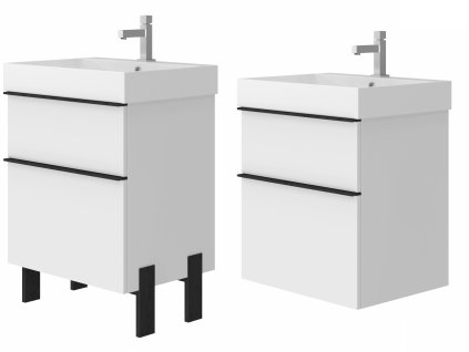 Lavedo Manhy White 60 kúpeľňová skrinka s umývadlom, MH-60W