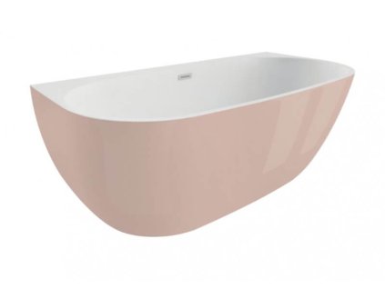 Polimat Risa voľne stojaca akrylátová vaňa, ružová Dĺžka vane: 160 cm, 00480