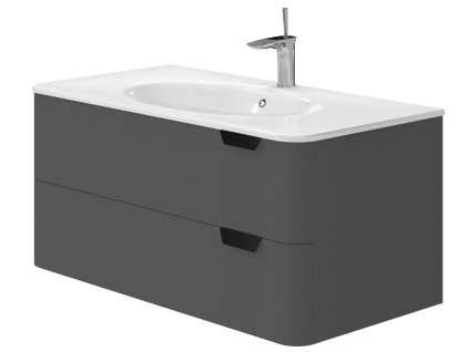 Lavedo Velluto Grey 100 kúpeľňová skrinka s umývadlom, VLT-100_GR