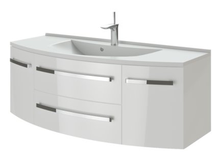 Lavedo Vanessa White 120 kúpeľňová skrinka s umývadlom, VN-120_WH
