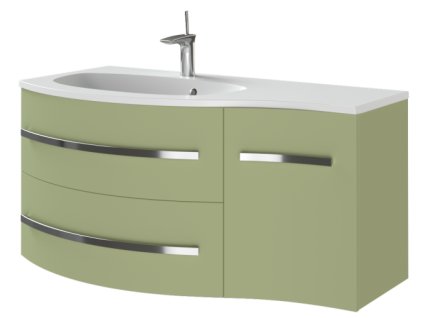 Lavedo Vanessa Olive 110 kúpeľňová skrinka s umývadlom Orientácia: ľavá, VNDL-110-OL