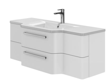 Lavedo Levanto White 128 kúpeľňová skrinka s umývadlom, LV-128_WH