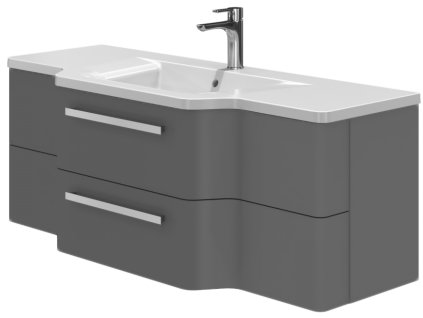 Lavedo Levanto Grey 128 kúpeľňová skrinka s umývadlom, LV-128_GR