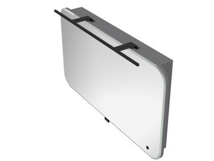 Lavedo Velluto Grey 100 zrkadlová kúpeľňová skrinka s LED osvetlením, VELLUTO_VLTMC-100_GR