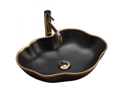 Rea Pearl black 52 umývadlo na dosku, REA-U0692