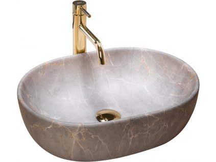 Rea Lara béžové umývadlo na dosku, REA-U9887