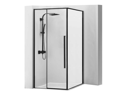 Rea Solar 90x90x195 sprchový kút, čierny, REA-K6412