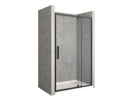 Sprchové dvere Rea Rapid Swing 120, čierne, REA-K9640