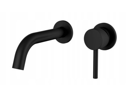 Súprava namáčacia vaňa/umývadlo Rea Lungo, čierna, BAT-B0969