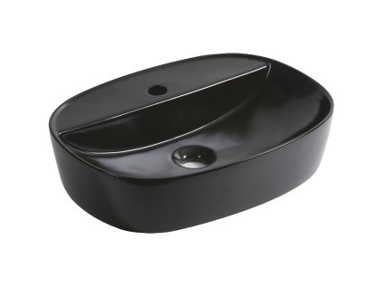 Keramické umývadlo Kerra Kratos 860 na dosku, čierne, KR860_2