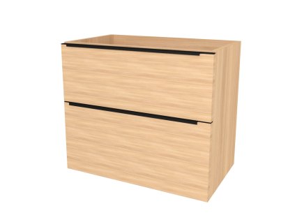 Mereo Mailo, kúpeľňová skrinka 61 cm, čierne madlo, Multidecor, Dub Sand Barbera CN590SBDSB1
