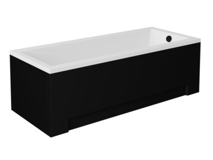 Set vaňových panelov BESCO UNI BLACK Rozmer vane - 170 × 70 cm OLVTER17CBPB