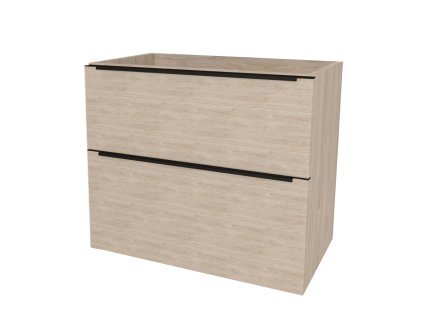 Mereo Mailo, kúpeľňová skrinka 101 cm, čierne madlo, Multidecor, Light Rock Hickory CN592SBLRH1