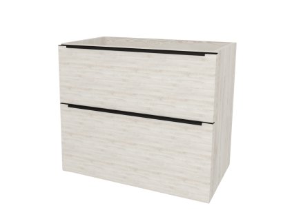 Mereo Mailo, kúpeľňová skrinka 101 cm, čierne madlo, Multidecor, White Loft Pine CN592SBWLP1