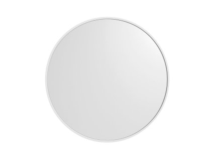 Sapho NOTION SLIM guľaté zrkadlo v ráme, priemer 50cm, biela mat NT500W