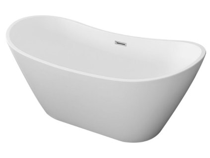 Aplomo Flow 160 voľne stojaca akrylátová vaňa, biela, MO-T1002-160