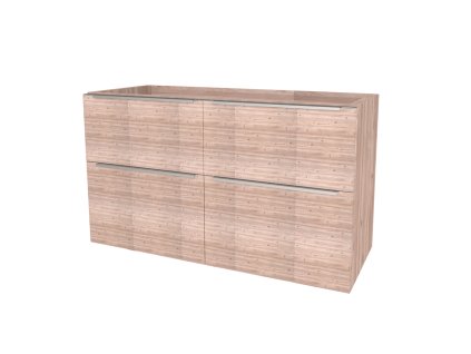 Mereo Mailo, kúpeľňová skrinka 121 cm, chróm madlo, Multidecor, Dub Nelson CN593SDNLS