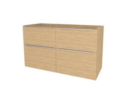 Mereo Mailo, kúpeľňová skrinka 121 cm, chróm madlo, Multidecor, Dub olejovaný CN593SDUO1