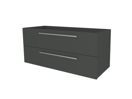 Mereo Bino, kúpeľňová skrinka 121 cm, Multidecor, Šedá antracit CN693SSEAN