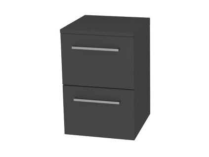 Mereo Bino, kúpeľňová skrinka spodná 50 cm, Multidecor, Šedá diamant CN694SEDD