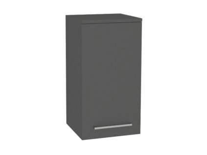 Mereo Bino kúpeľňová skrinka horná 63 cm, ľavá, Multidecor, Šedá diamant CN695SEDD