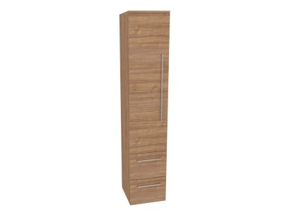 Mereo Bino, kúpeľňová skrinka vysoká 163 cm, ľavá,  Multidecor, Light Select Walnut CN697LSW1