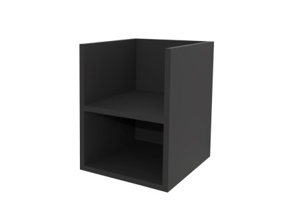 Mereo Aira, kúpeľňová skrinka 40 cm, spodná, Multidecor, Čierna Supermat CN795SCIPM