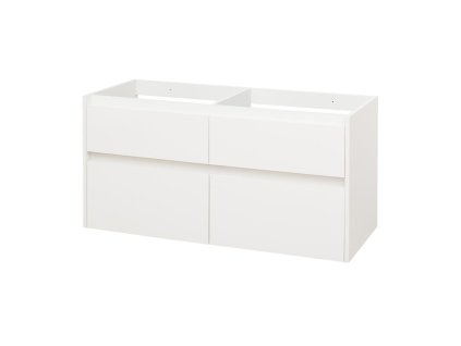 Mereo Opto, kúpeľňová skrinka 121 cm, biela CN913S