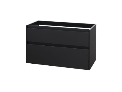 Mereo Opto, kúpeľňová skrinka 101 cm, čierna CN942S