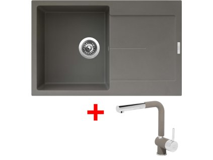 Sinks ULTIMA 790 Truffle + Mix 3 P GR G12454