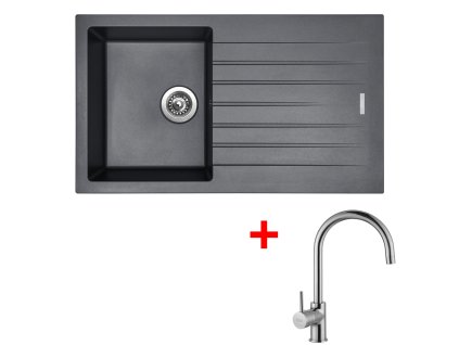 Sinks PERFECTO 860 Titanium + Vitalia G13472