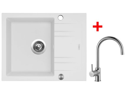 Sinks LINEA 600 XC Milk + Vitalia G1428XC