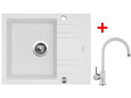 Sinks LINEA 600 XC Milk + Vitalia GR G1628XC