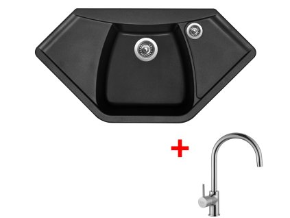 Sinks NAIKY 980 Pureblack + Vitalia G17426