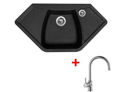 Sinks NAIKY 980 Granblack + Vitalia G17430