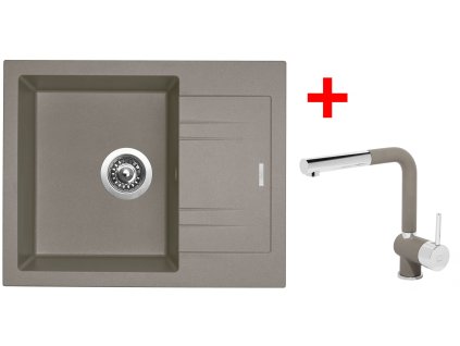 Sinks LINEA 600 Truffle + Mix 3 P GR G2054