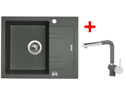 Sinks LINEA 600 XC Titanium + Mix 3 P GR G2072XC