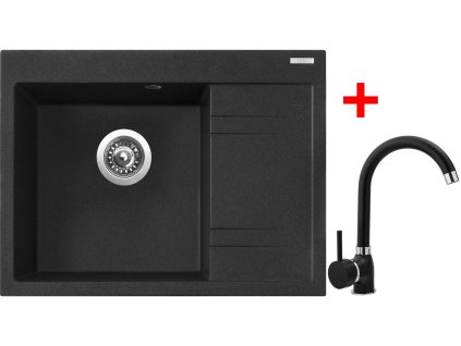 Sinks RIM 650 L Granblack + Polo GR G2130