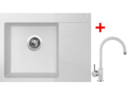 Sinks RIM 650 L Milk + Vitalia GR G2428