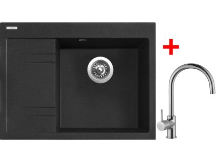 Sinks RIM 650 P Granblack + Vitalia G3030