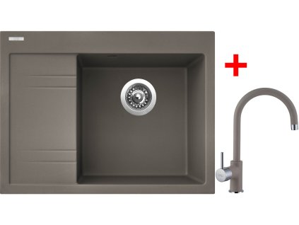 Sinks RIM 650 P Truffle + Vitalia GR G3254